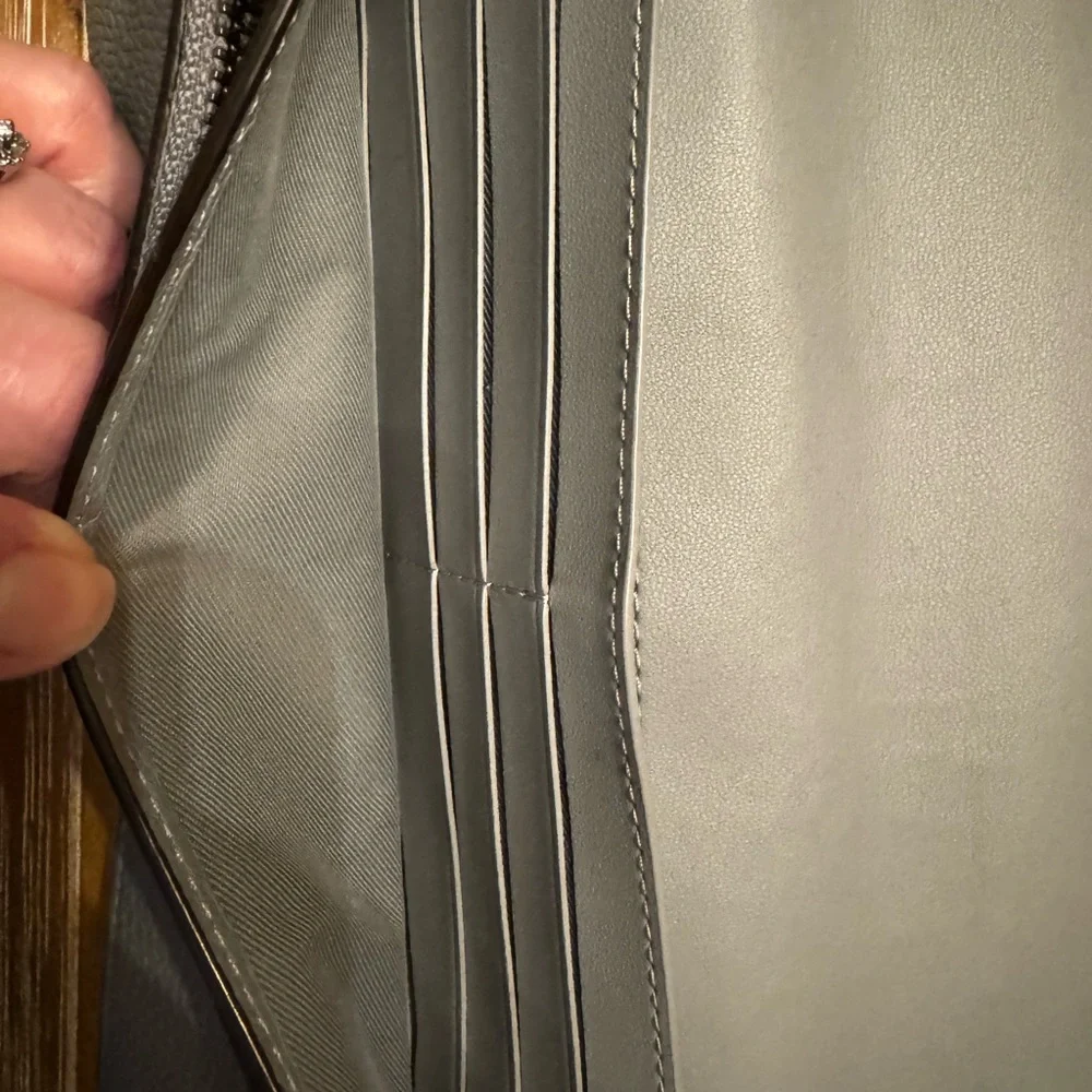 Coach Gray Leather Crossbody Bag - Picture 7 of 9